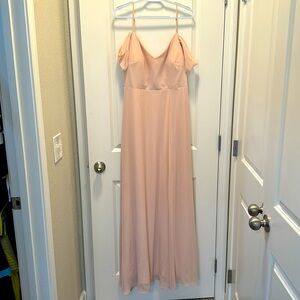 DEVIN CONVERTIBLE DRESS - CHIFFON PALE BLUSH - Size XL